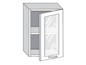 1.50.3 Шкаф настенный (h=720) на 500мм с 1-ой стекл. дверцей в Рудном - rudnyj.magazinmebel.ru | фото