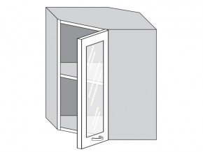 1.60.3у Шкаф настенный (h=720) угловой на 600мм со стекл. дверцей в Рудном - rudnyj.magazinmebel.ru | фото