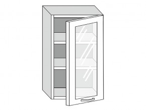 19.50.3 Шкаф настенный (h=913) на 500мм с 1-ой стекл. дверцей в Рудном - rudnyj.magazinmebel.ru | фото