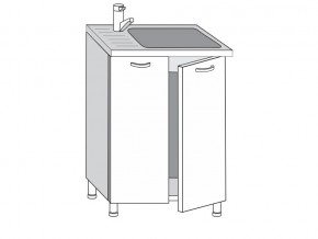 2.60.2мн Шкаф-стол на 600мм под накладную мойку с 2-мя дверцами в Рудном - rudnyj.magazinmebel.ru | фото