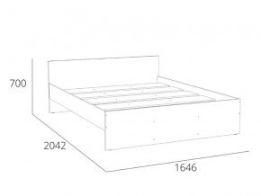 Кровать 1600 НМ 011.53 Симпл Белый Фасадный в Рудном - rudnyj.magazinmebel.ru | фото - изображение 4