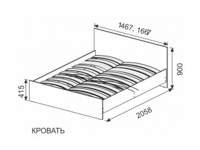 Кровать 1600х2000 ортопедическое основание в Рудном - rudnyj.magazinmebel.ru | фото