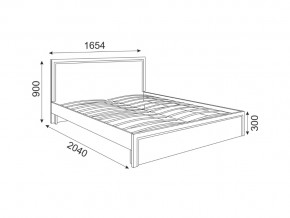 Кровать с основанием Беатрис мод 7 Орех гепланкт в Рудном - rudnyj.magazinmebel.ru | фото - изображение 2