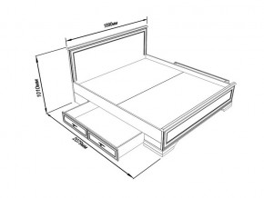 Кровать S320-LOZ/180 с выкатными тумбами Кентаки каштан в Рудном - rudnyj.magazinmebel.ru | фото - изображение 2