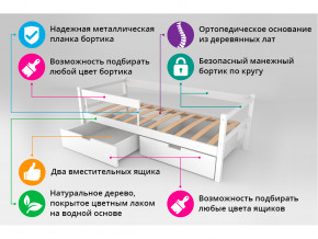 Кровать-тахта Svogen с ящиками и бортиком бежевый в Рудном - rudnyj.magazinmebel.ru | фото - изображение 4