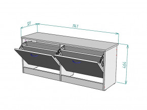 Обувница W55 в Рудном - rudnyj.magazinmebel.ru | фото - изображение 3