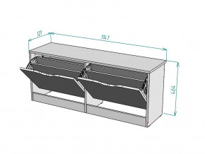 Обувница W57 в Рудном - rudnyj.magazinmebel.ru | фото - изображение 3