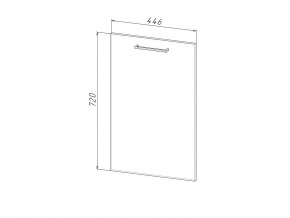 П 45 Комплект для посудомоечной машины 450 мм (цоколь + фасад) ЛДСП в Рудном - rudnyj.magazinmebel.ru | фото