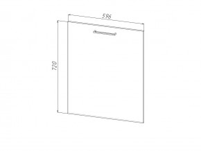 П 60 Комплект для посудомоечной машины 600 мм (цоколь + фасад) ЛДСП в Рудном - rudnyj.magazinmebel.ru | фото