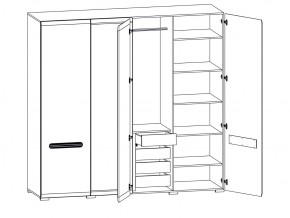 Шкаф 205-SZF2D2L/21/22 Ацтека белый в Рудном - rudnyj.magazinmebel.ru | фото - изображение 2