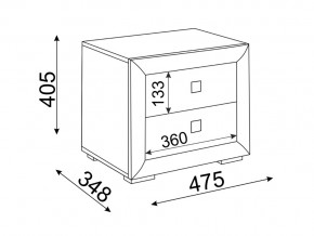 Тумба прикроватная Глэдис М30 в Рудном - rudnyj.magazinmebel.ru | фото - изображение 2